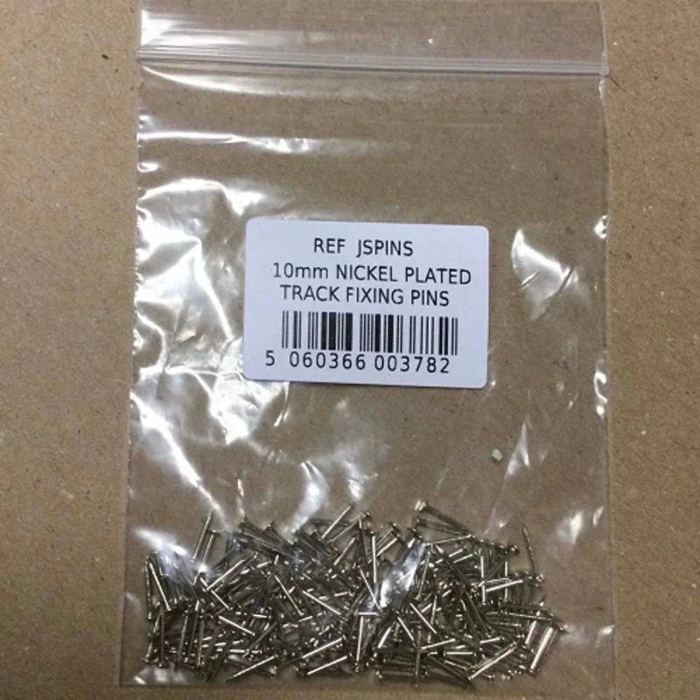 10mm Nickel Plated Tracks Pins - Model Realm