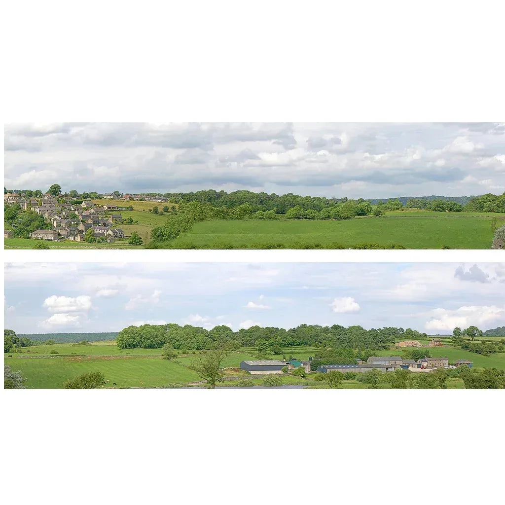 Backscenes Scenic Backgrounds - Village Model Railway
