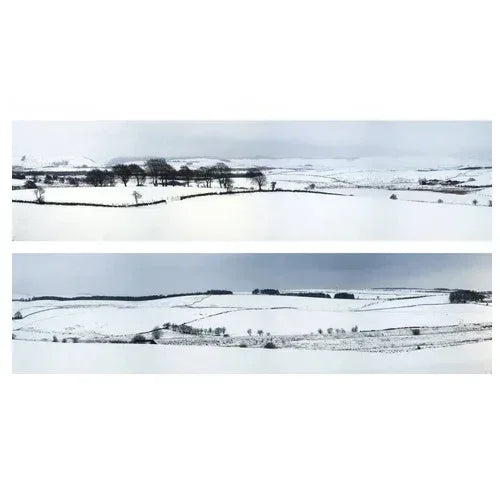 Backscenes Scenic Backgrounds - Winter Hills model railway
