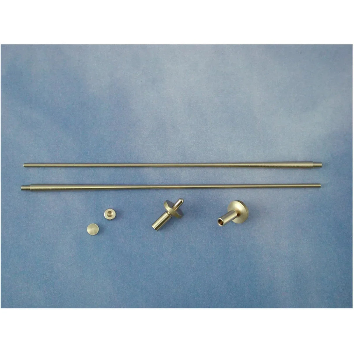 Angled Flagstaff Complete, Brass - Model Realm