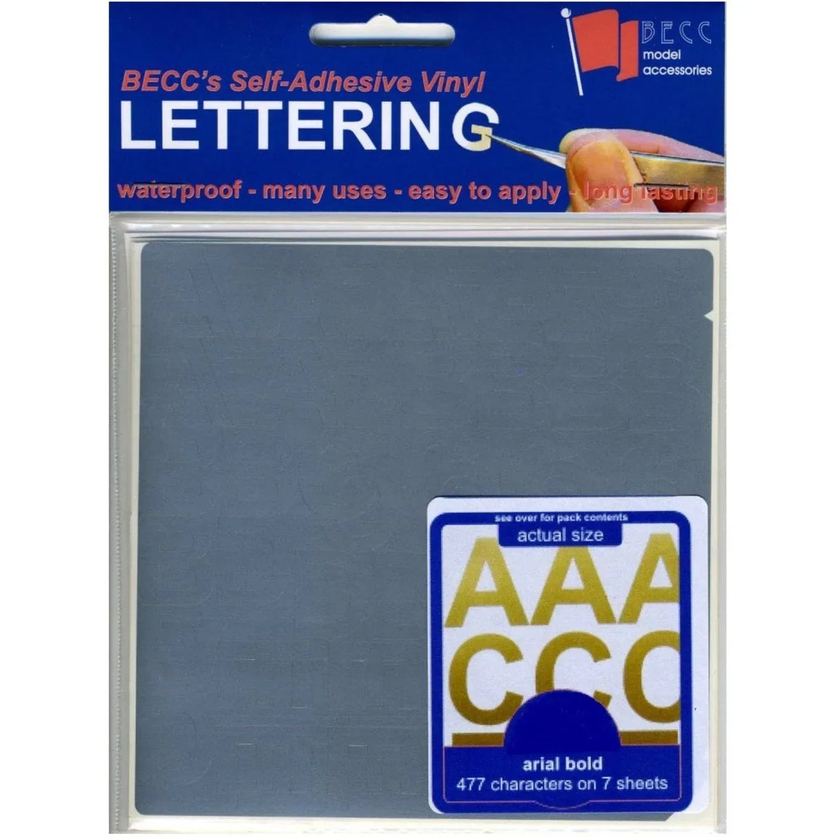 8mm Silver Letters & Numbers - Model Realm