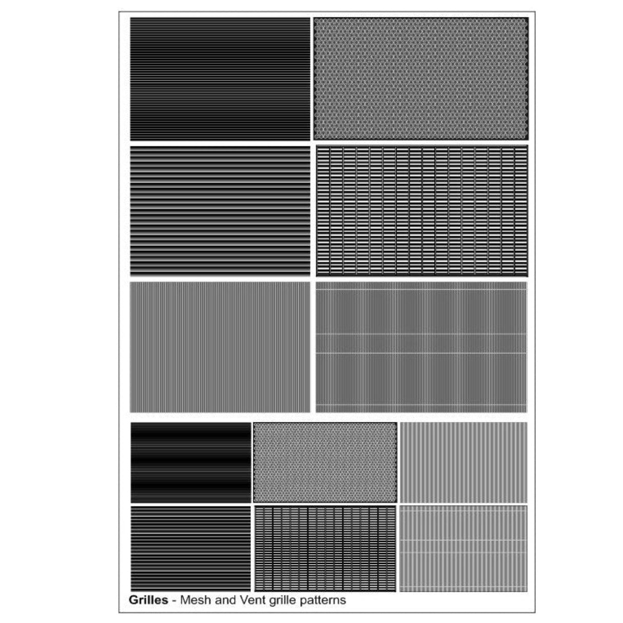 Aircraft & Vehicle Detailing Decals - Mesh & Vent Grilles -  -  - Model Realm