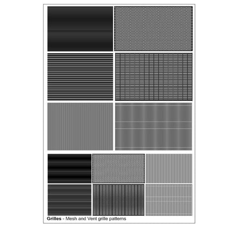 Aircraft & Vehicle Detailing Decals - Mesh & Vent Grilles -  -  - Model Realm