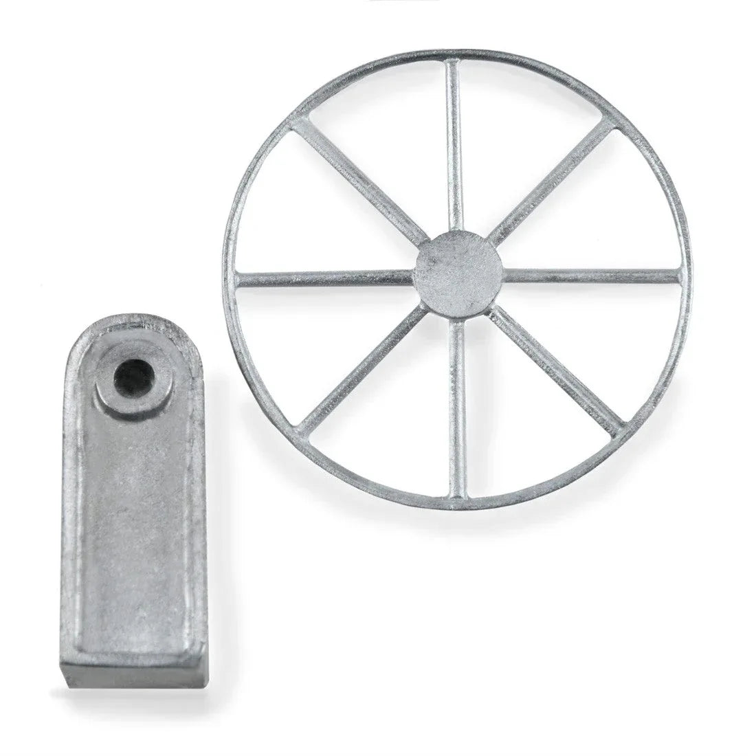 Amati Yachts Wheel 30mm White Metal - Model Realm