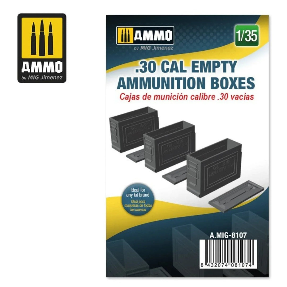 Ammunition Boxes .30 Cal Empty 1/35 - Model Realm