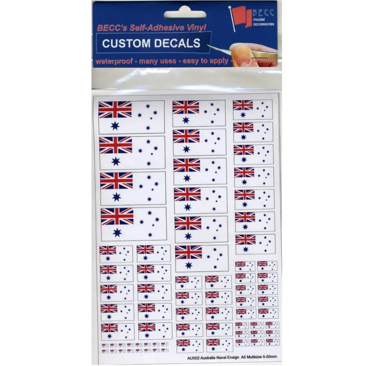 Australia Naval Ensign Vinyl Decal - Model Realm