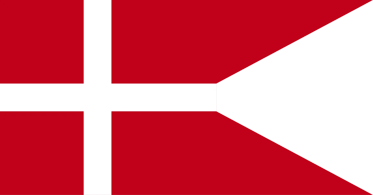 BECC Denmark Naval Ensign Model Boat Fabric Flag
