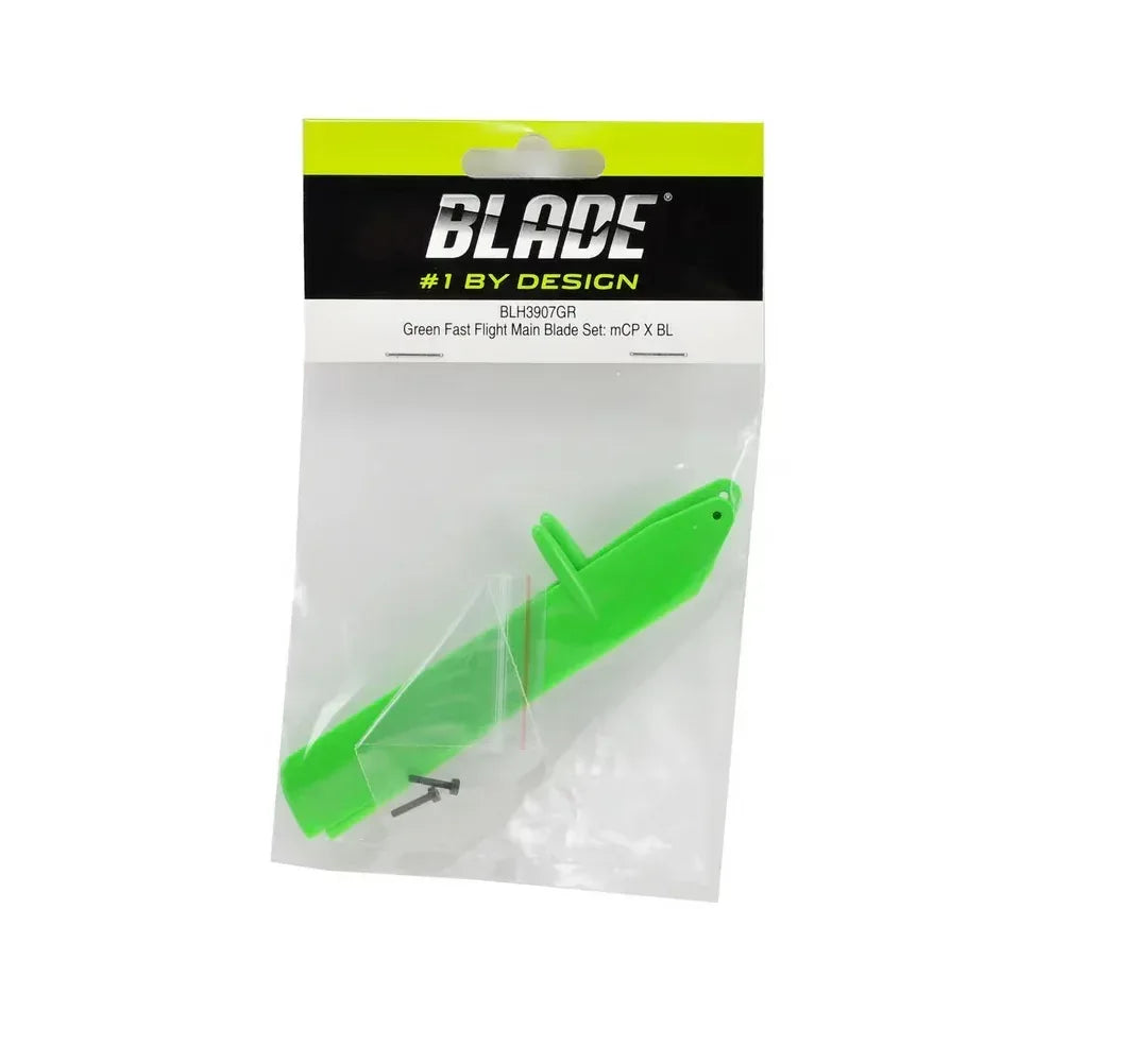 BLH3907GR Blade mCP X BL Green Fast Flight Main Blade Set - Model Realm