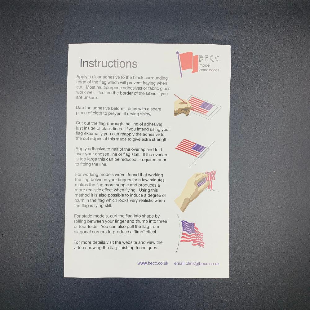 Becc Fabric Flag Instructions