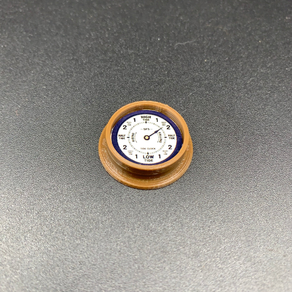 Brown Miniature Tide Clock Dioramas and Model boat fittings