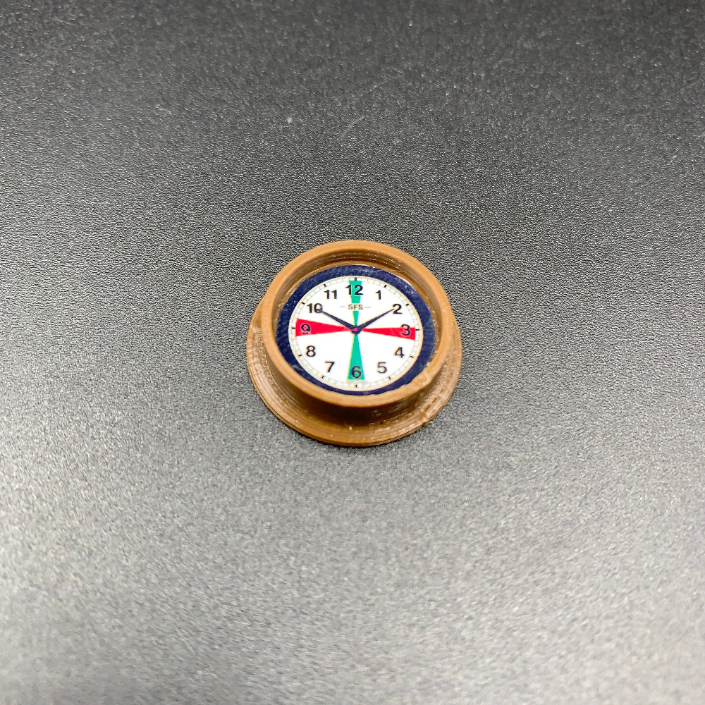 Brown Radio Silence Clock Model Boat and Diorama Accessory