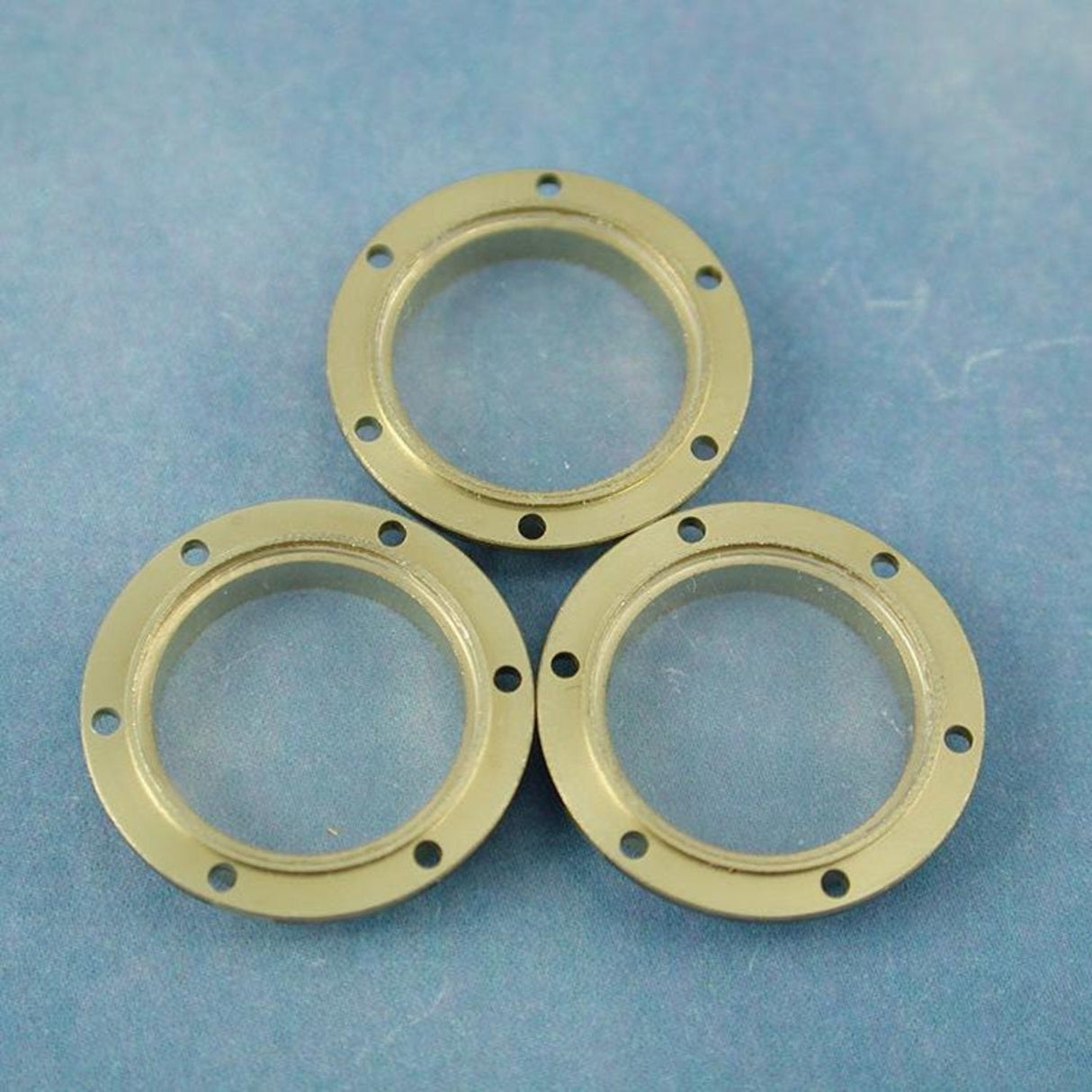 Caldercraft Porthole, 10mm, With 6 Hole Flange, Glazed (Pack of 10) - - - Model Realm