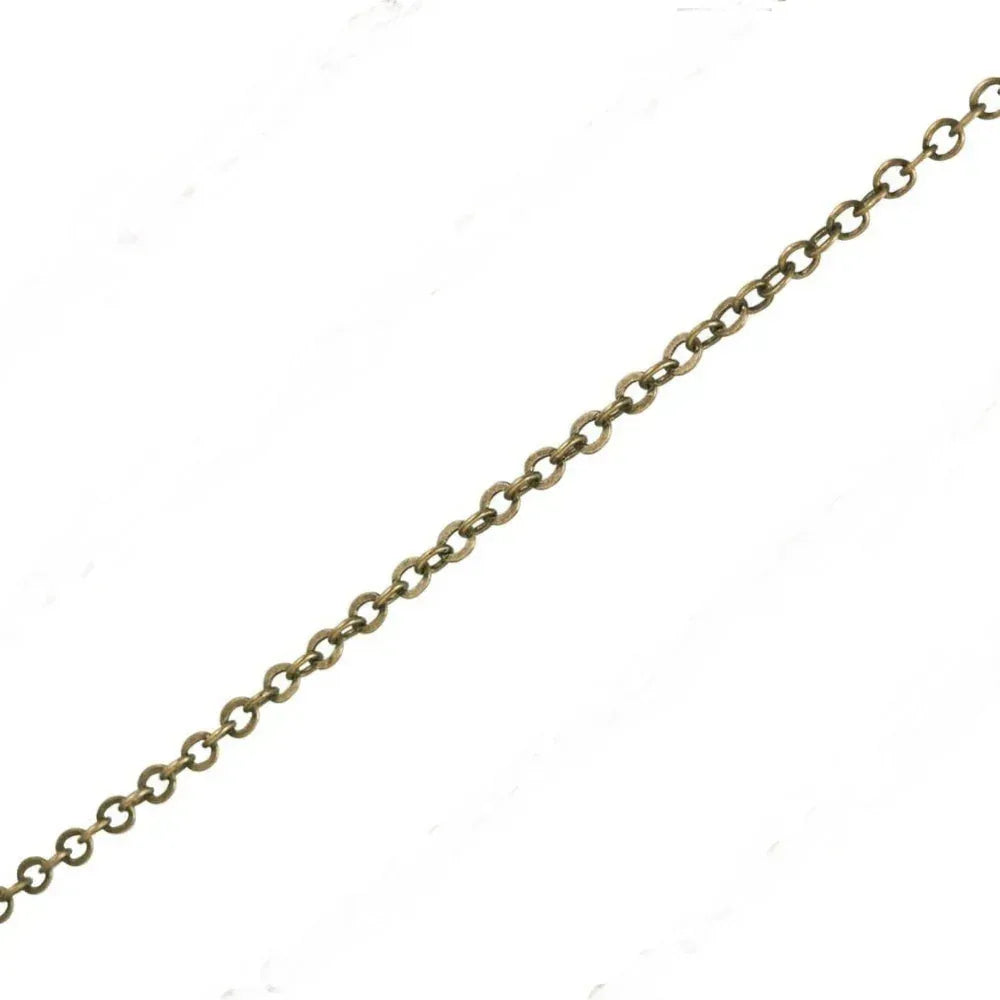 Chain – Antique Bronze 2 x 1.5mm (Sold per Metre) - Model Realm