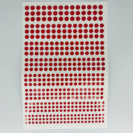 Circles - Vinyl Self adhesive Red -  -  - Model Realm