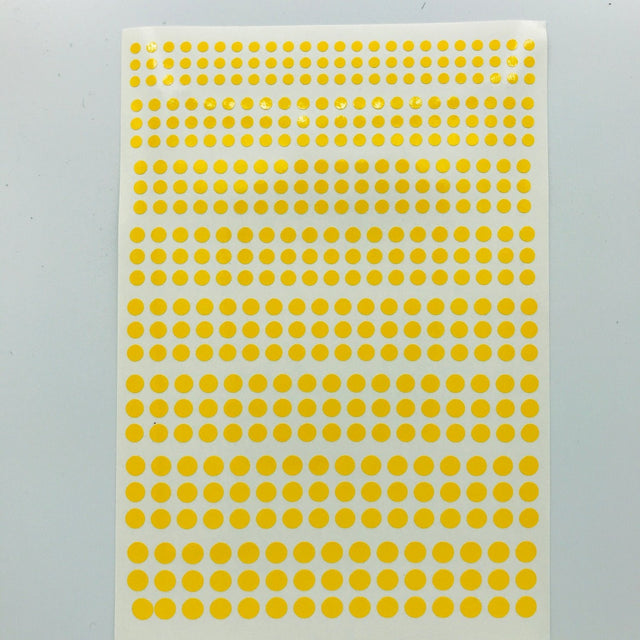 Circles - Vinyl Self adhesive Yellow -  -  - Model Realm