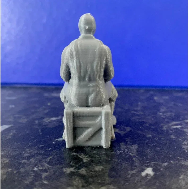 Trawler Fisherman Deckhand Sitting - Model Realm