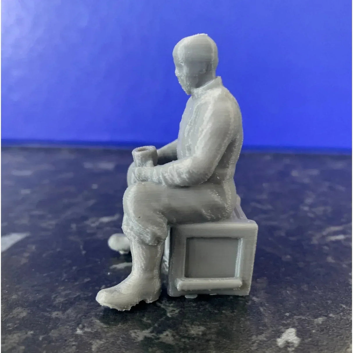 Trawler Fisherman Deckhand Sitting - Model Realm