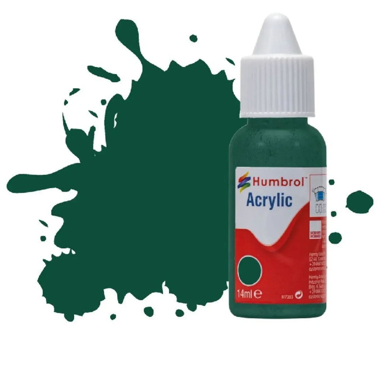 Humbrol No 149 Dark Green Matt 14ml Acrylic Dropper Bottle - Model Realm