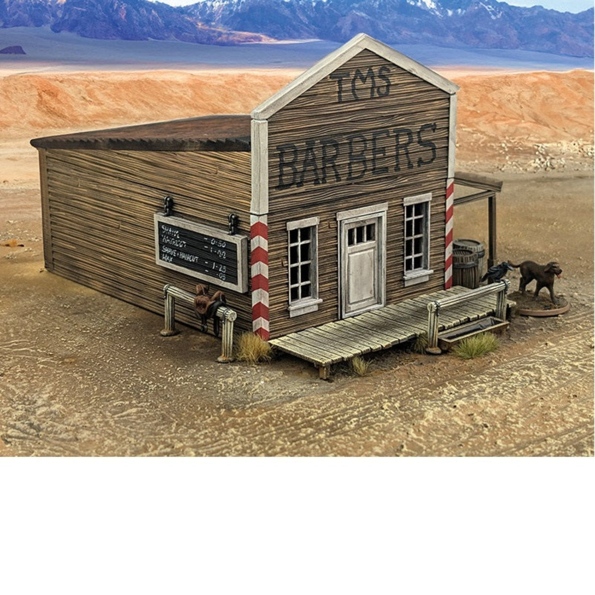 Dead Man's Hand Barber Shop Single Storey Plastic Building - - - Model Realm