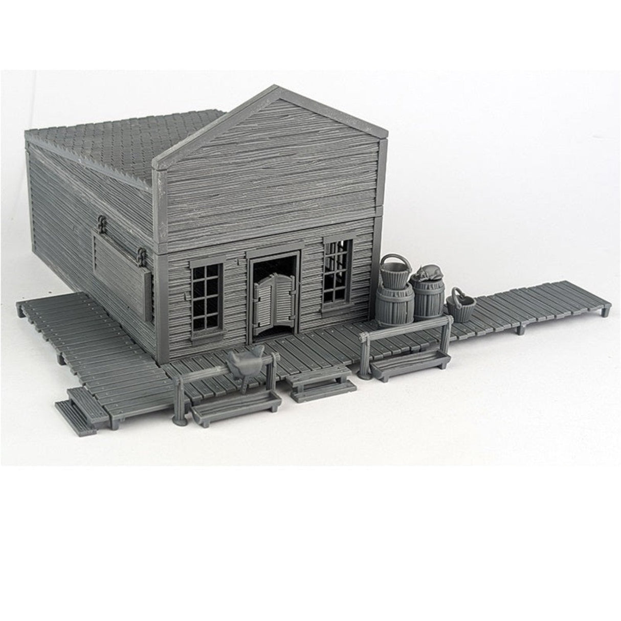 Dead Man's Hand Barber Shop Single Storey Plastic Building - - - Model Realm