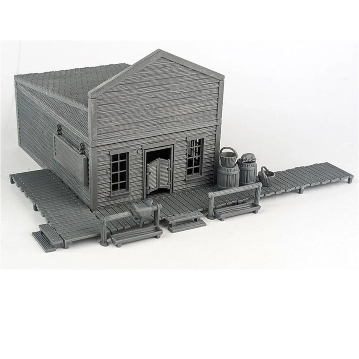 Dead Man's Hand Barber Shop Single Storey Plastic Building - Model Realm