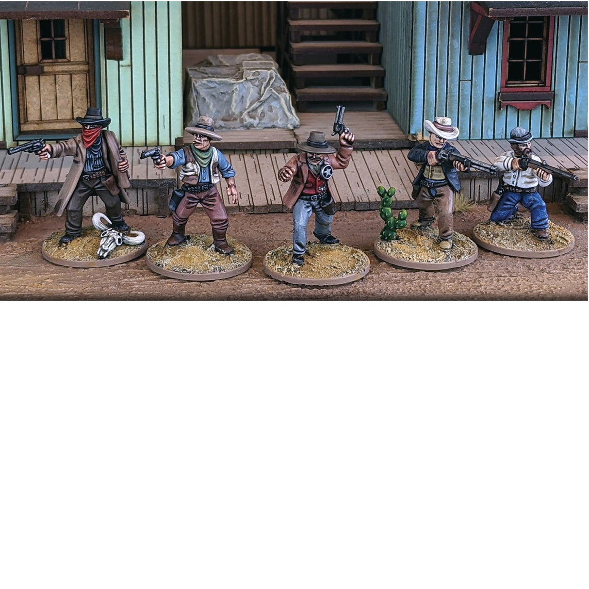 Dead Man's Hand Gunfighters Plastic Boxed Set - - - Model Realm