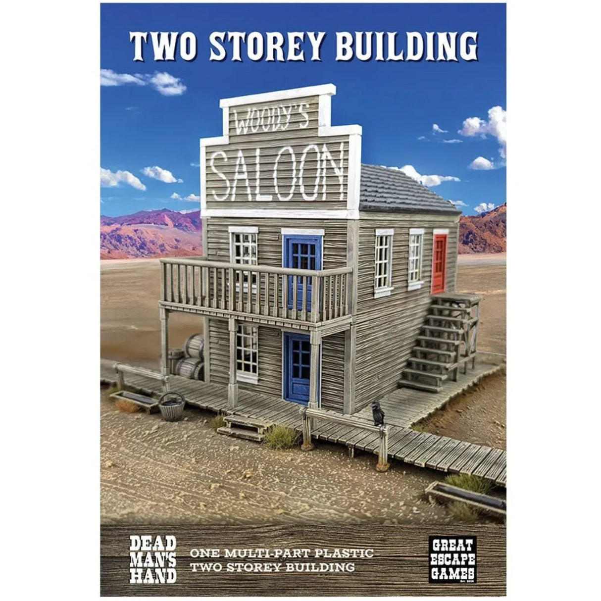 Dead Man's Hand Two Storey Plastic Building - Model Realm
