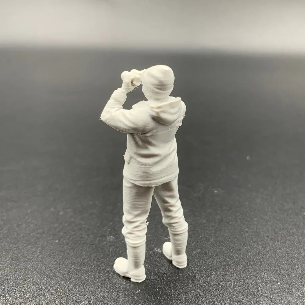 Female Crew Figure with Binoculars Model Boats