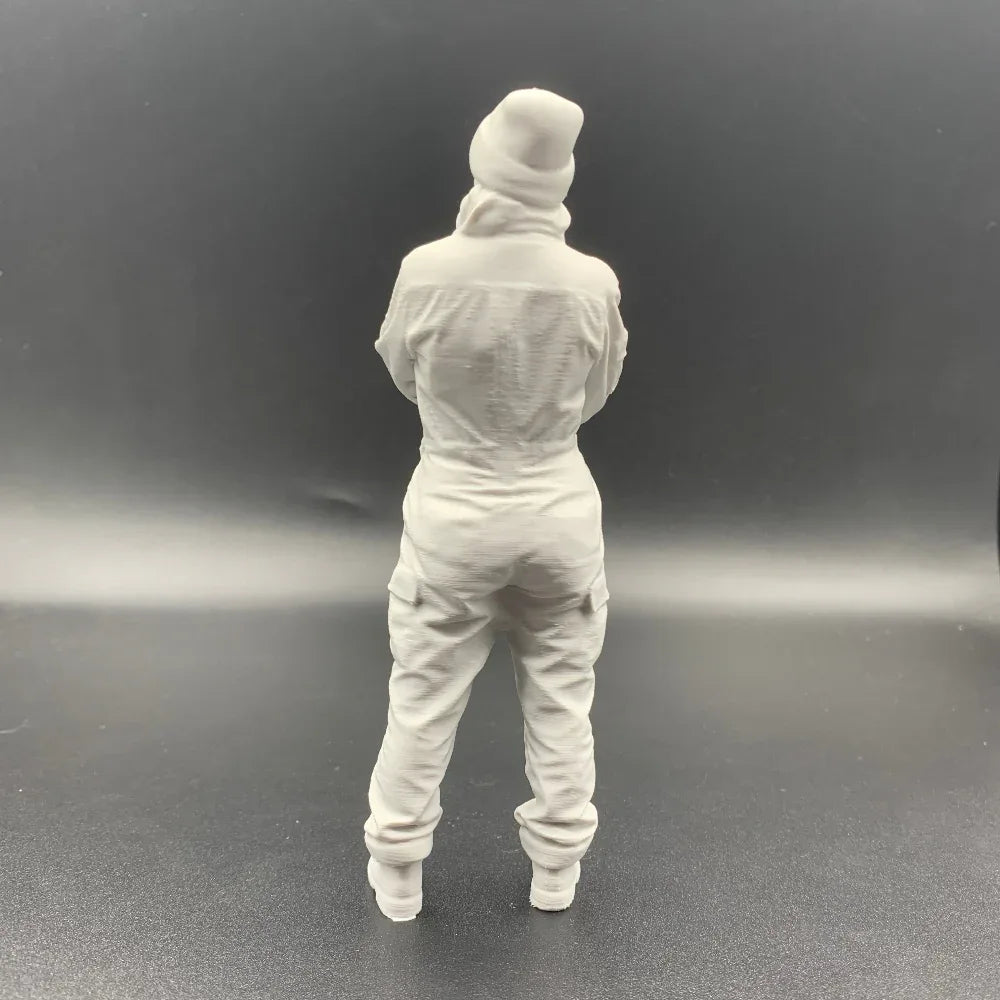 Female Mechanic Engineer Crew Figure model boat fittings