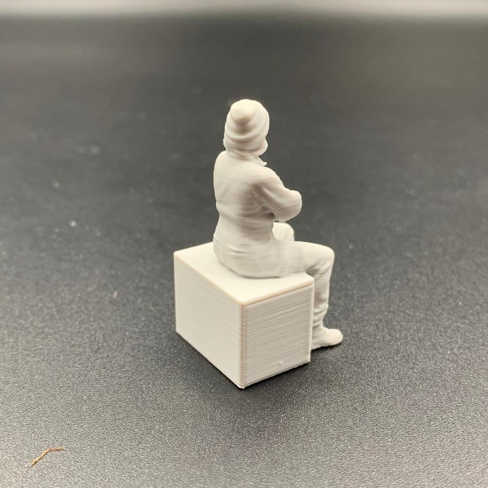Female Engineer Crew Figure Sitting