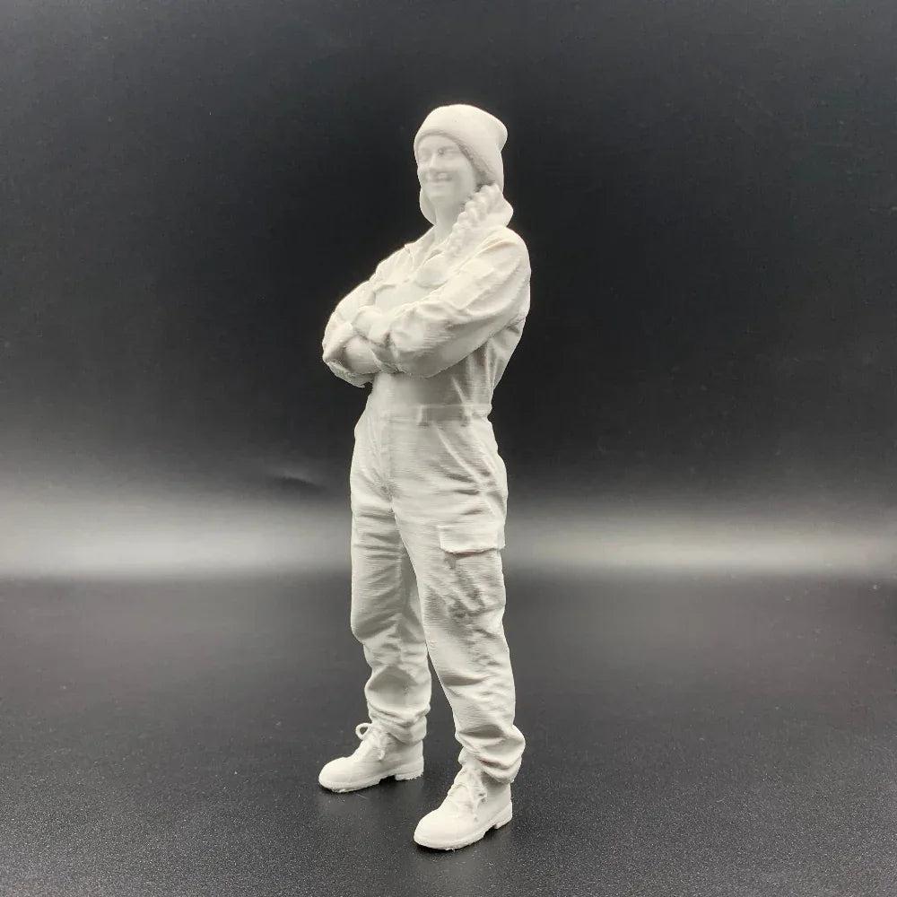 Female Mechanic Engineer Crew Figure Model Boats