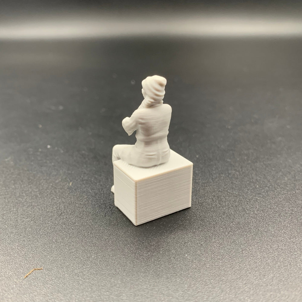 Female Mechanic Engineer Crew Figure Sitting