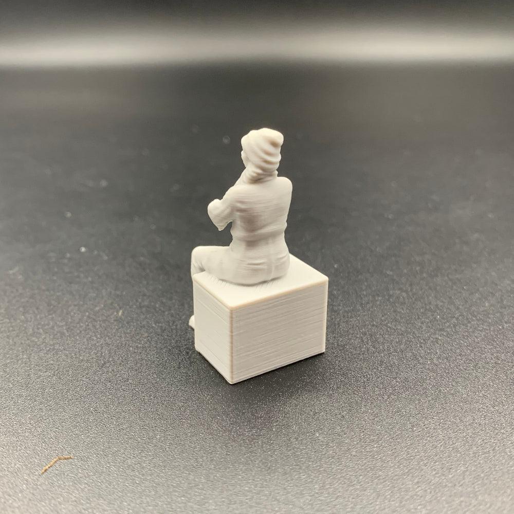 Female Mechanic Engineer Crew Figure Sitting