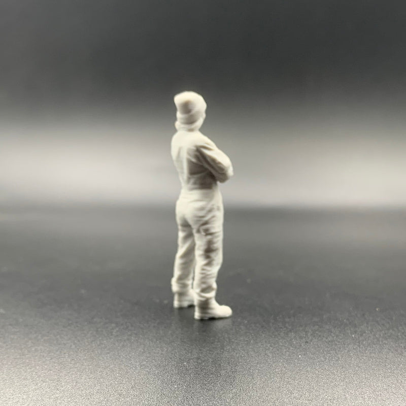 Female Mechanic Engineer Crew Figure Model Boats