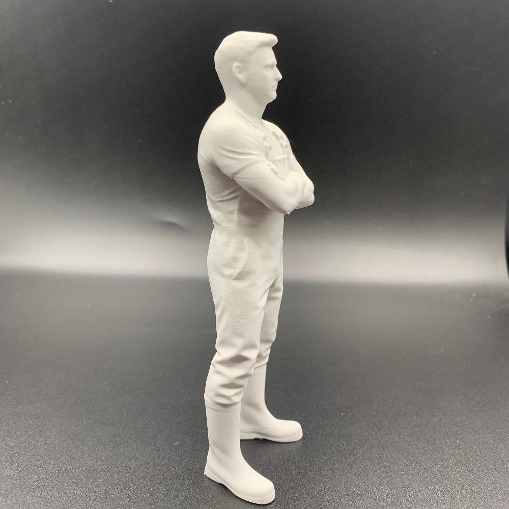 Fisherman Crew Figure Farm Worker – Short Sleeves Arms Folded