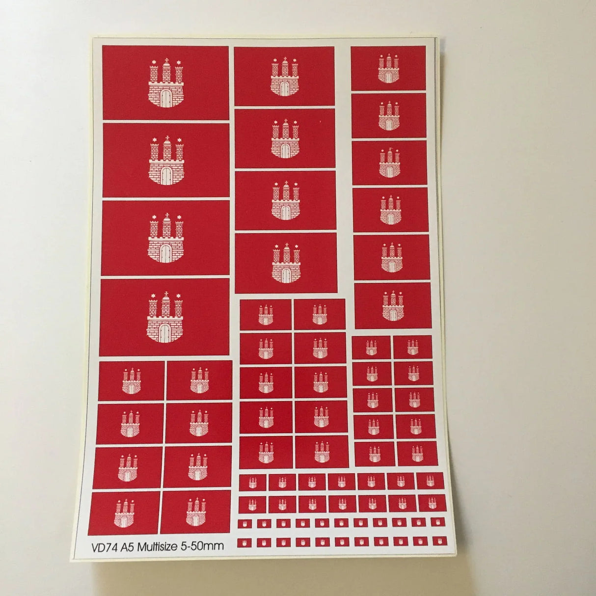 Germany Hamburg Town Flag - Model Realm