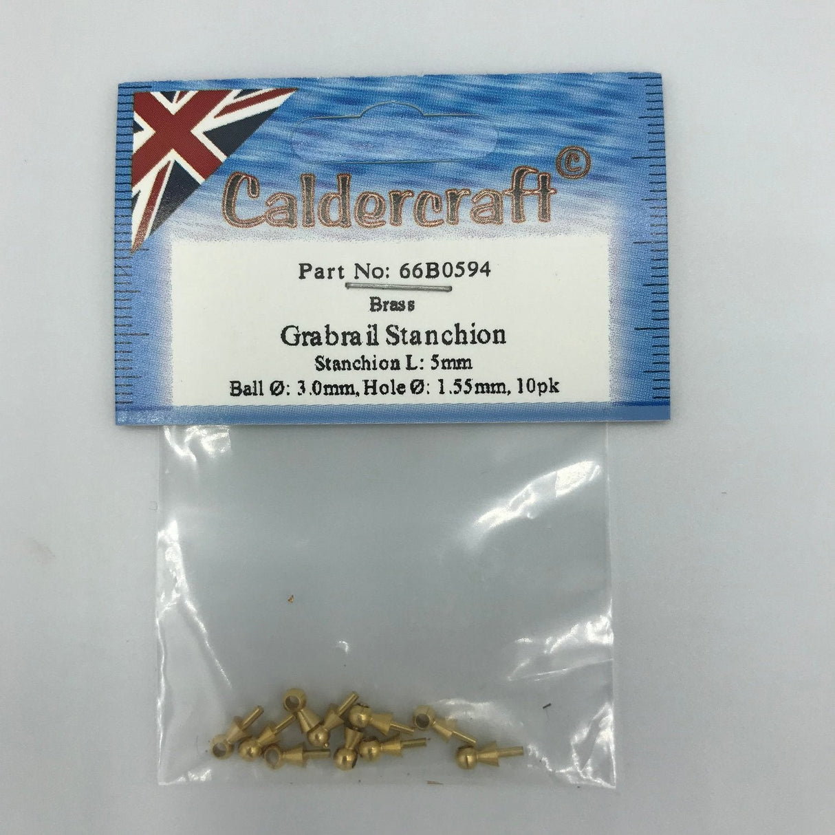 Grab Rail Stanchion 5 x 3mm (10) - - - Model Realm