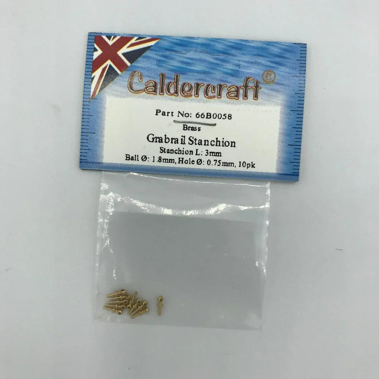 Grabrail Stanchion 3mm x 1.8mm - Model Realm