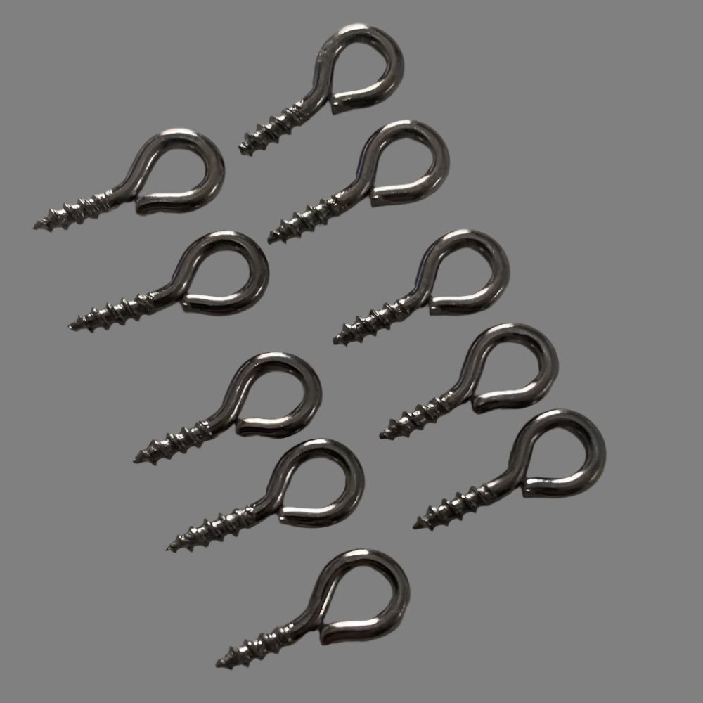 Gun Black 10 eye screws craft and model boat fittings