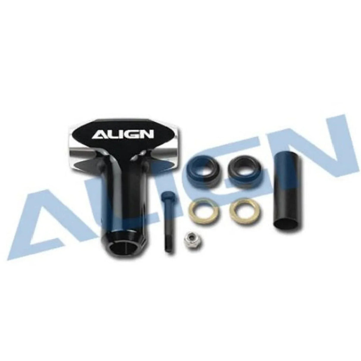 H55007AT 550EFL Newly Designed Main Rotor Housing Set/Black - Model Realm