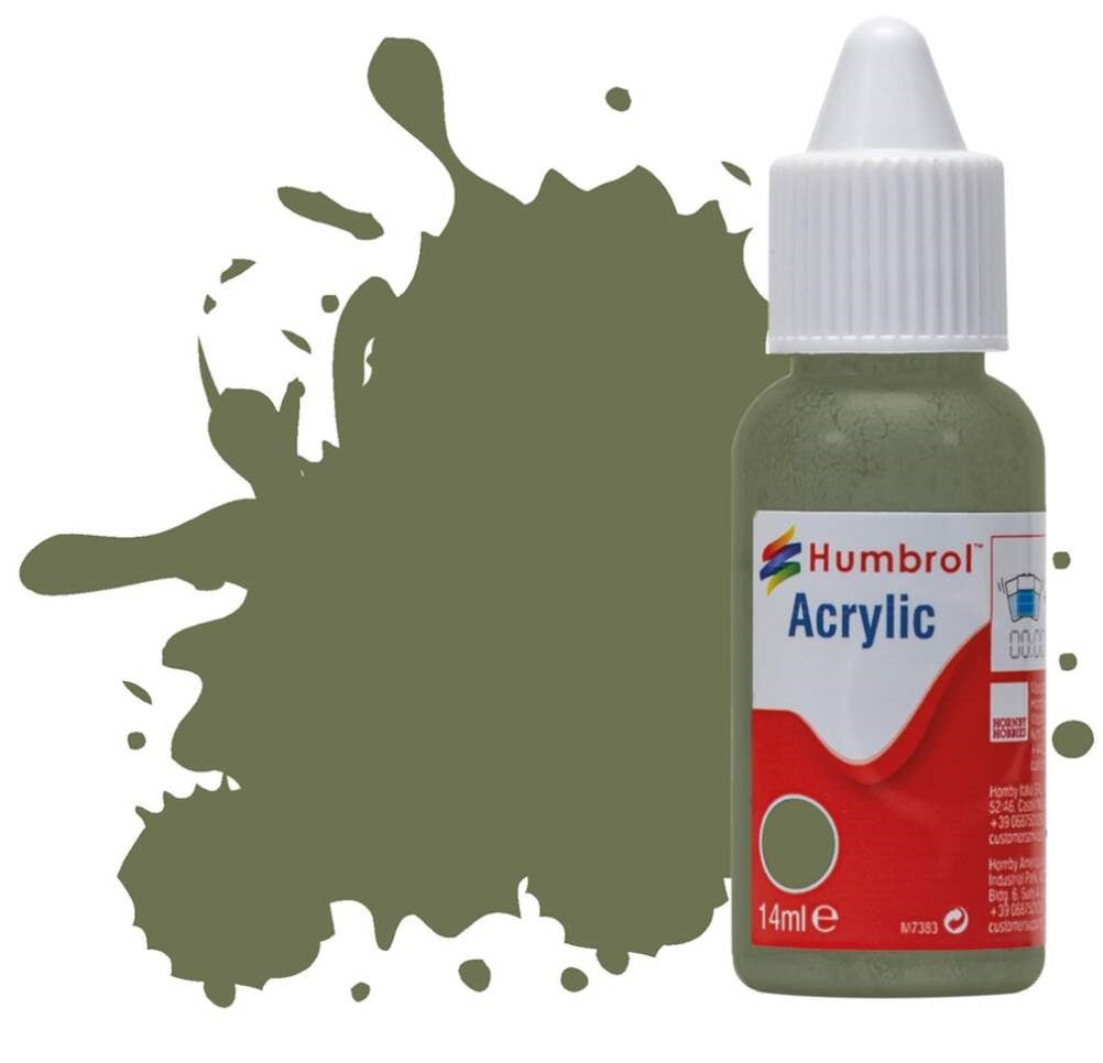 Humbrol No 105 Marine Green. Matt- 14ml Acrylic Dropper Bottle -  -  - Model Realm