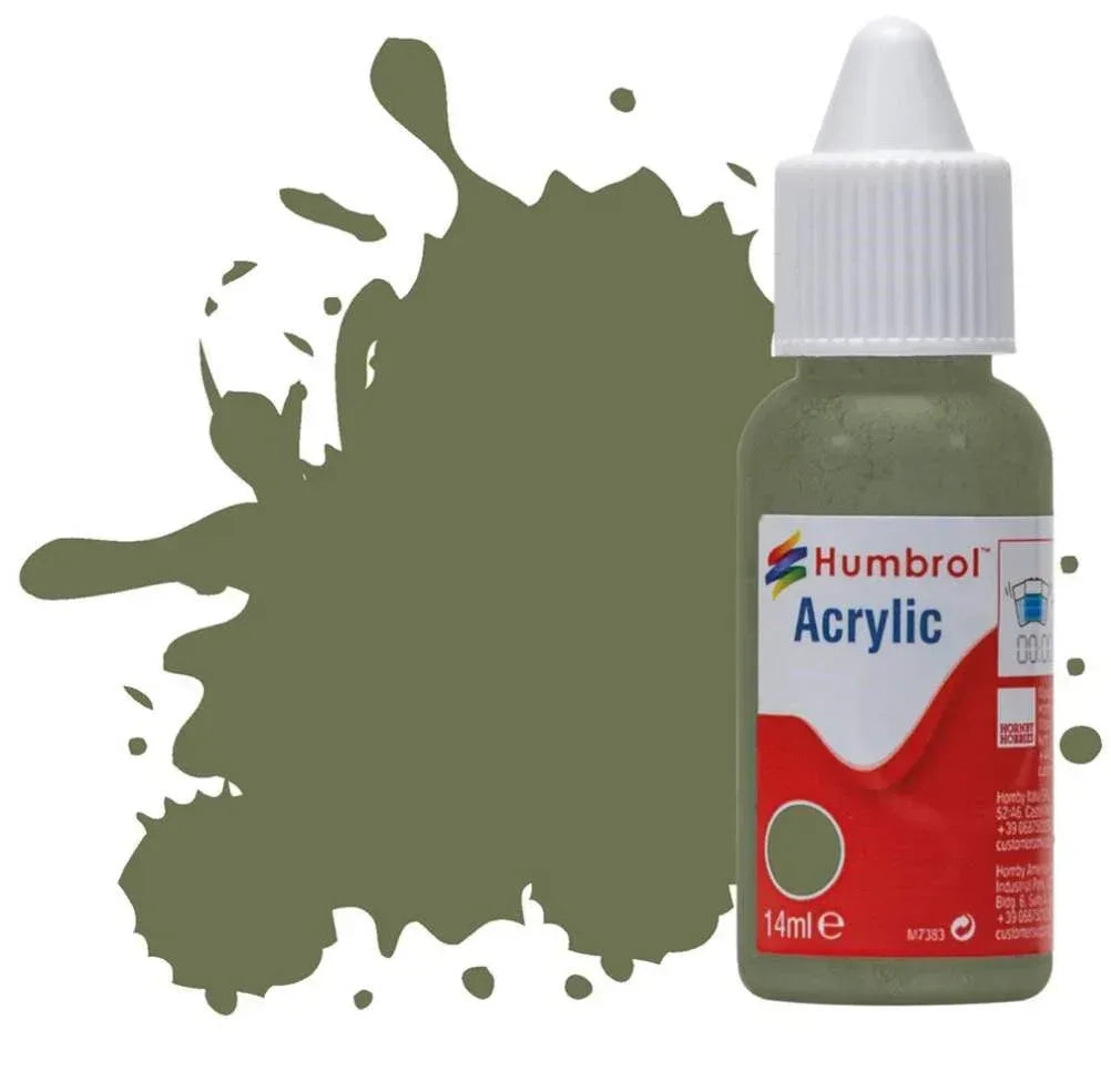 Humbrol No 105 Marine Green. Matt- 14ml Acrylic Dropper Bottle - Model Realm