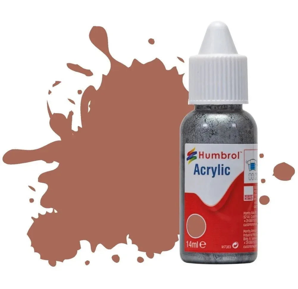 Humbrol No 113 Rust Matt - 14ml Acrylic Dropper Bottle - Model Realm