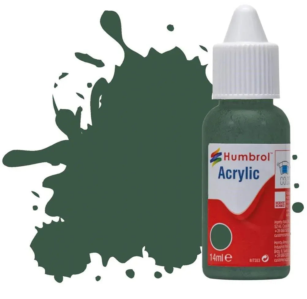 Humbrol No 116 US Dark Green Matt - 14ml Acrylic Dropper Bottle - Model Realm