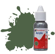 Humbrol No 117 US Light Green Matt - 14ml Acrylic Dropper Bottle -  -  - Model Realm