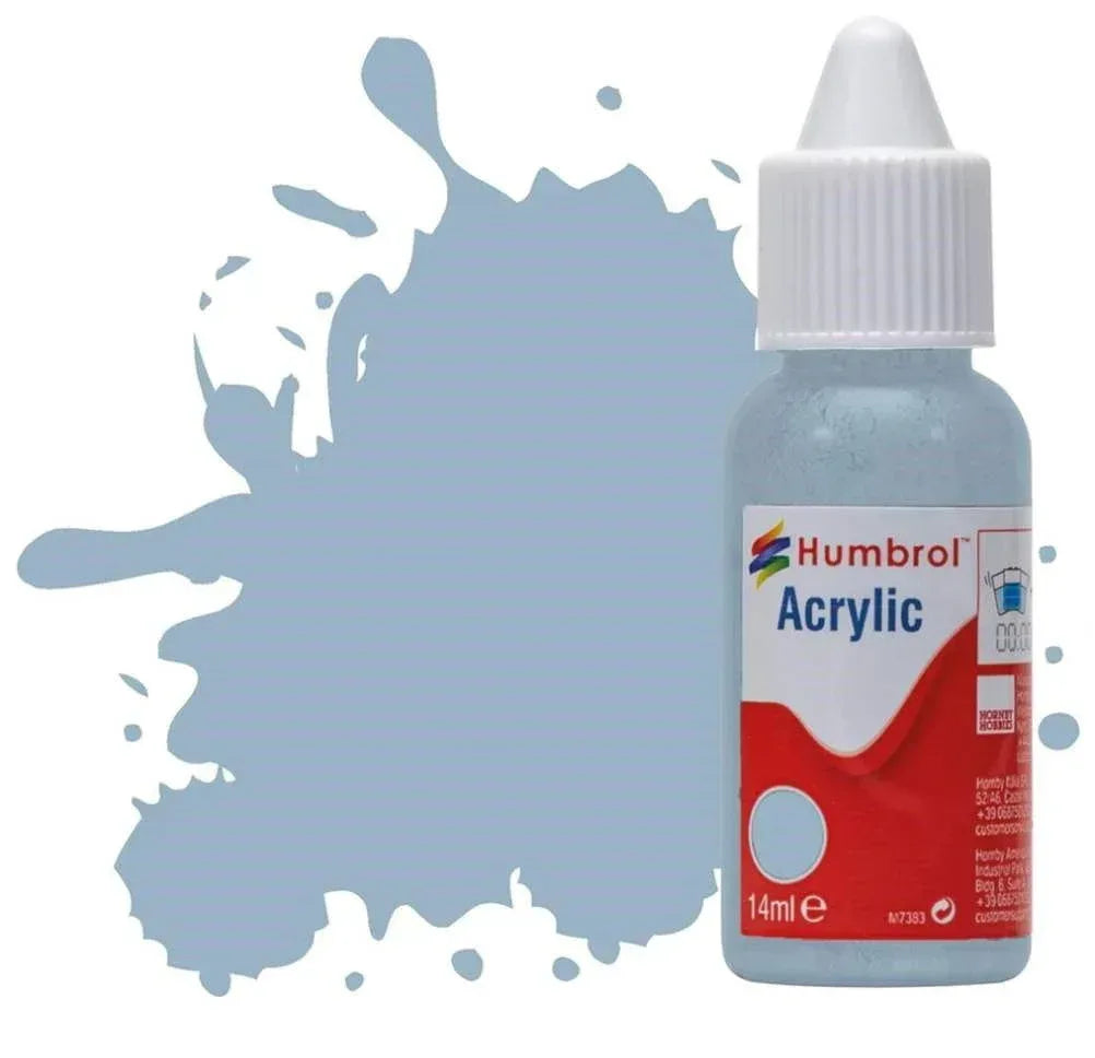 Humbrol No 128 US Compass Grey Matt - 14ml Acrylic Dropper Bottle - Model Realm