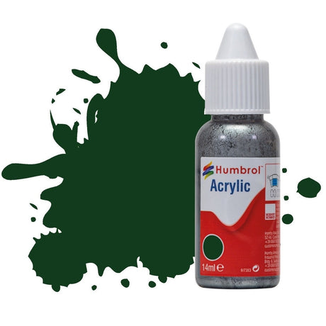 Humbrol No 3 Brunswick Green - Gloss - 14ml Acrylic Dropper Bottle -  -  - Model Realm