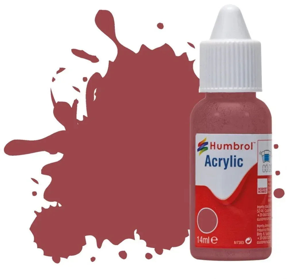 Humbrol No 73 Wine Matt- 14ml Acrylic Dropper Bottle - Model Realm