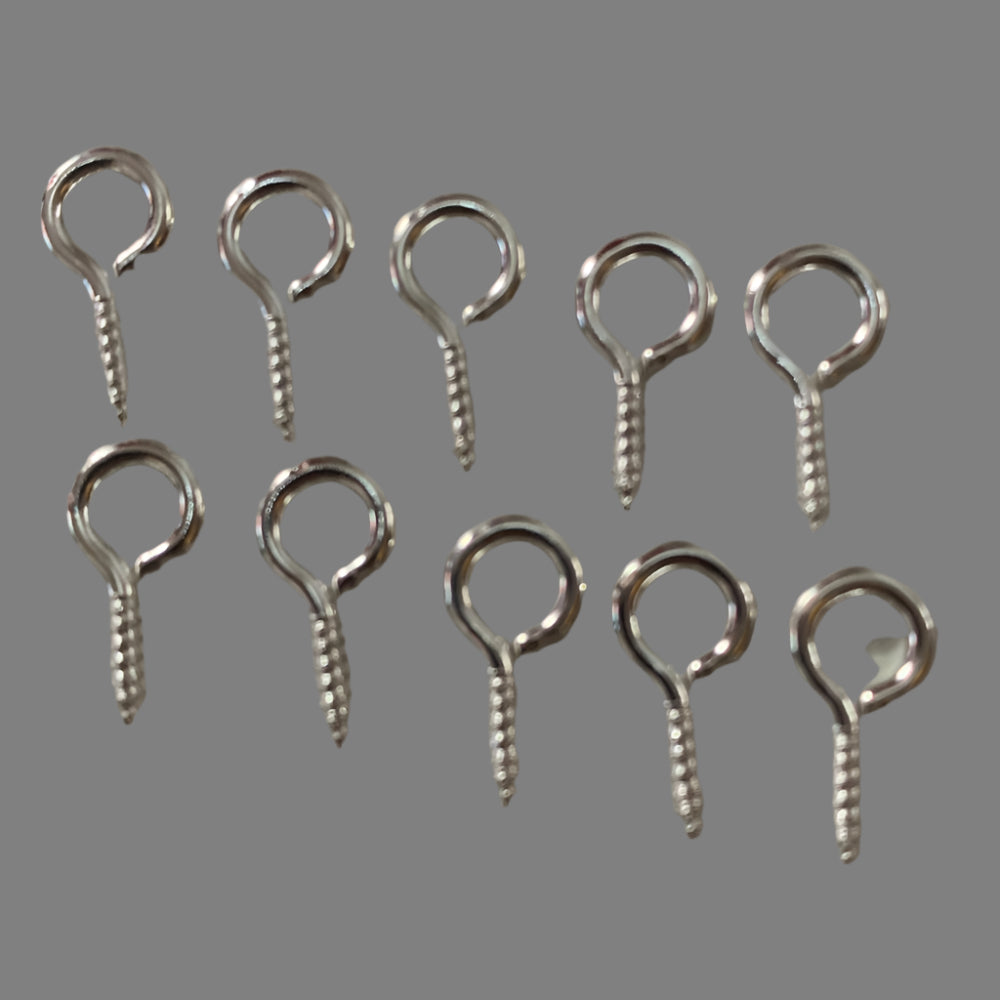 Tten Silver Eye Screws, model boat fittings and craft projects