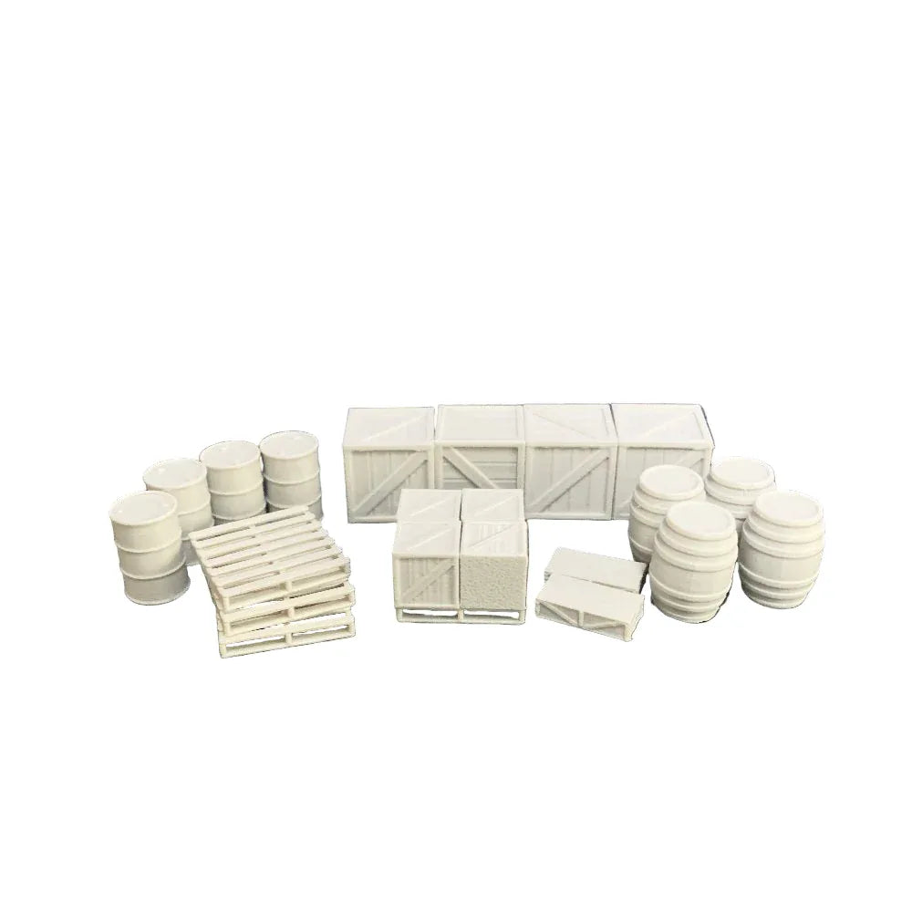 Warehouse Scenery Pack – (22pcs) - Model Realm